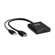 Tripp Lite 8K Male-to-Female HDMI to DisplayPort Adapter Video Converter, Active Converter, 8K@30Hz, 1-Foot Cable, 7.1 Channel Audio, No Software Needed, 3-Year Warranty (P130-06N-DP-8K)