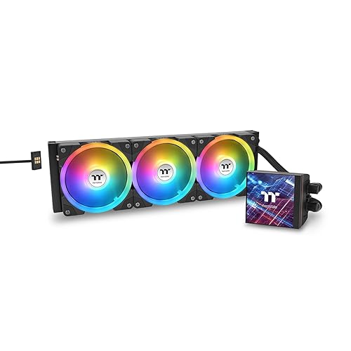 MAGFloe 420 Ultra CPU Liquid Cooler/Intel&AMD Compatible/ 3x140mm 500~2000rpm SWAFAN EX/ 420mm Radiator/MAGForce 2.0/3.95 Square LCD/Swappable Fan Blades/Black/CL-W451-PL14SW-A