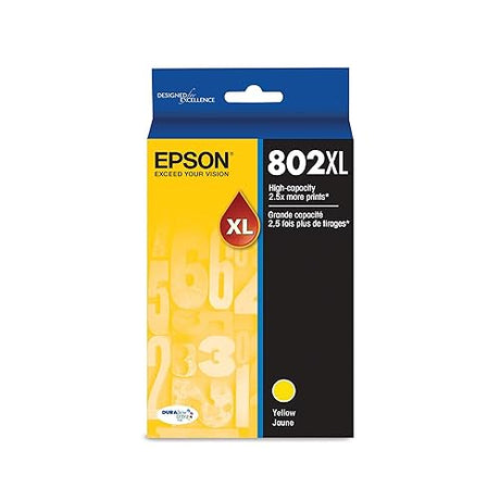 Epson T802XL420 DURABrite Ultra Yellow High Capacity Cartridge Ink Yellow Ink