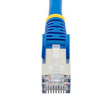 StarTech.com 100ft Blue CAT6a Ethernet Cable, Snagless RJ45, 10GbE, 100W PoE++, S/FTP, 500MHz, 27AWG Pure Bare Copper, LSZH