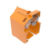 Panduit PSL-DCPLRE-OR Patch Cord Lock (LAN Cable Lock), Orange, Pack of 10, Includes 1 Dedicated Tool