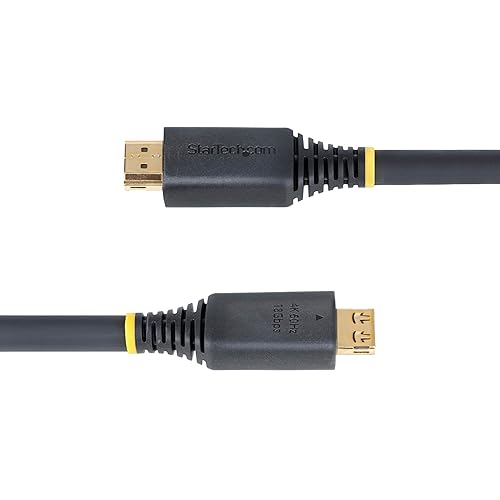StarTech.com 20ft (6m) Active High Speed HDMI Cable with Gripping Connectors, 4K 60Hz/1440p 144Hz, 18Gbps, UHD HDMI 2.0 Cord, TPE Jacket