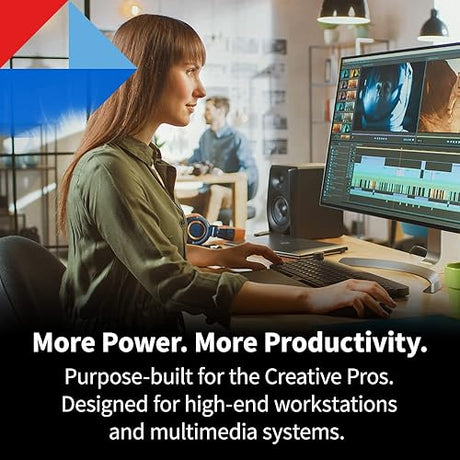 Toshiba X300 PRO 4TB High Workload Performance for Creative Professionals 3.5-Inch Internal Hard Drive – Up to 300 TB/Year Workload Rate CMR SATA 6 GB/s 7200 RPM 512 MB Cache - HDWR740XZSTB