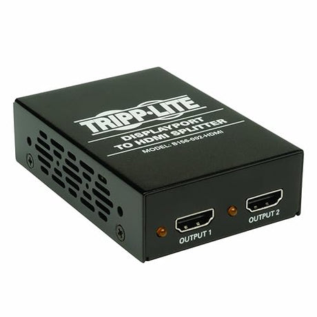 Tripp Lite 2-Port DisplayPort 1.2 to HDMI Multi-Stream Transport (MST) Hub, 3840x2160 4K x 2K @ 24/30Hz (B156-002-HDMI)