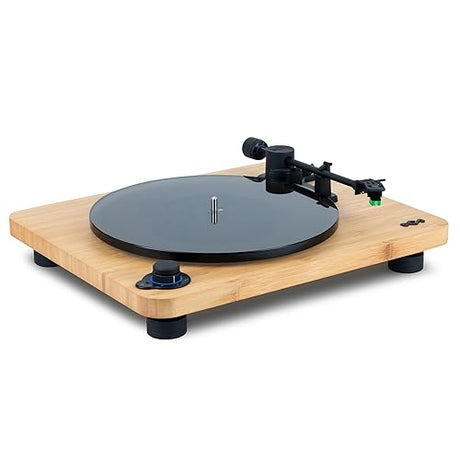 House of Marley Stir It Up Lux Wireless Turntable: Vinyl Record Player with Wireless Bluetooth Connectivity, Built-in Pre-Amp, and Sustainable Materials