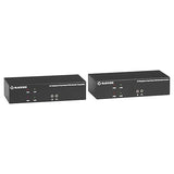 Black Box KVXLCDPF-200 KVM Extender Over Fiber - 4K, Dual-Head, DISPLAYPORT, USB 2.0, Serial, Audio, LO
