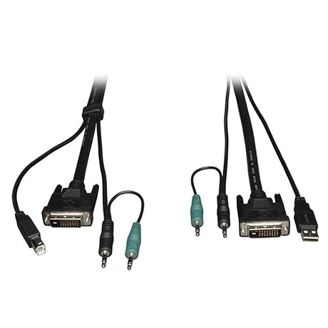 TRIPP LITE 6 Feet Cable Kit for B002-DUA2/B002-DUA4 Secure KVM Switches (P759-006),Black