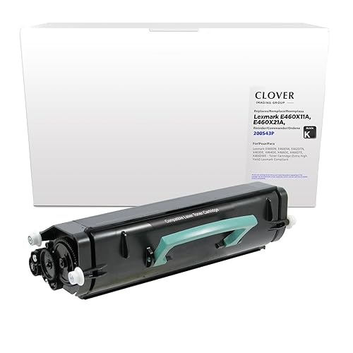 Clover Remanufactured Toner Cartridge Replacement for Lexmark E460/E462/X463/X464/X466 | Black | Extra High Yield