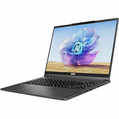 MSI CreatorPro 16 AI Studio A1VKG-090US 16 UHD+ MiniLED 120hz 100% DCI-P3 Professional Creator Laptop, Intel Core Ultra 9-185H, RTX 3000, 32GB DDR5, 1TB NVMe SSD, Windows 11 Pro