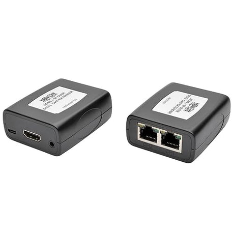 Tripp Lite HDMI Over Dual Cat5/6 Extender Kit with IR Control, Transmitter & Receiver, 1080p at 60 Hz (B125-101-60-IRU) HDMI + IR Control (Bus Powered)
