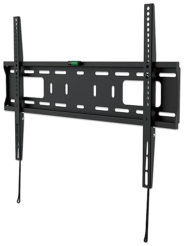 Holds One 37 to 70 Tv Up to 50 Kg (110 Lbs.), Fixed, Ultra Slim Design, Black