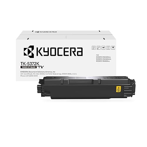 KYOCERA Genuine TK-5372K Model Black Toner Cartridge, Works ECOSYS MA3500cifx / PA3500cx Model Laser Printers (1T02YJ0US0)