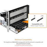 ICY DOCK Dual Bay 2X M.2 NVMe SSD to PCIe 4.0 x8 Removable Adapter Card for PCI Express Slot (PCIe Bifurcation Required) | ExpressSlot MB842MP-B