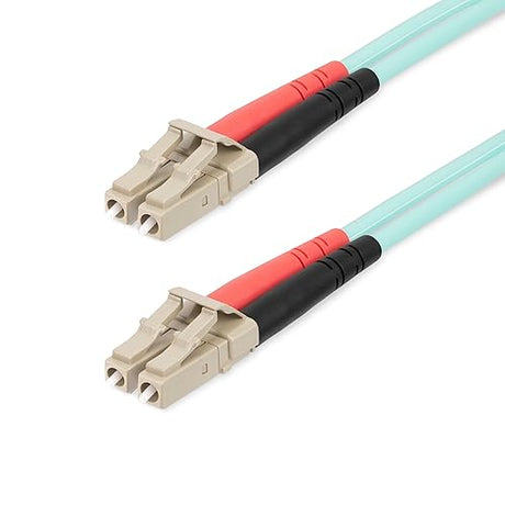 StarTech.com 20m (65ft) LC/UPC OM4 Multimode Fiber Optic Cable, 50/125, 100G, Low Insertion Loss, LSZH Fiber Jumper Cord