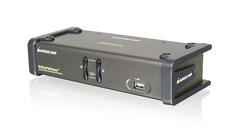 IOGEAR 2-Port Dual View KVM Switch with Audio and USB Peripheral Sharing, w/Full Set of Cables, (GCS1742 TAA Compliant)