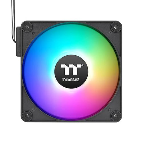 Thermaltake CT140 EX ARGB Reverse PC Cooling Fan (3-Fan Pack), Magnetic Connection, 5V Motherboard Sync, 16.8 Million Colors 9 Addressable LEDs, 140 mm Case/Radiator Fan, CL-F193-PL14SW-A