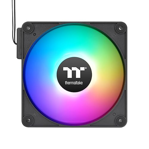 Thermaltake CT120 EX ARGB Reverse PC Cooling Fan (3-Fan Pack), Magnetic Connection, 5V Motherboard Sync, 16.8 Million Colors 9 Addressable LEDs, 120 mm Case/Radiator Fan, CL-F192-PL12SW-A