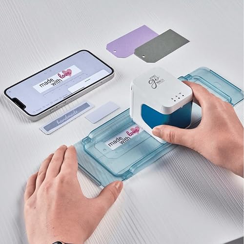 Royal 89745K e-Mark go Handheld Mobile Printer Bundle Pack; Includes: 3-Color Ink Cartridge, 5 mm Cotton Ribbon, and Ribbon Guide; Charges Via Included USB Cable; App Compatible with Android and iOS