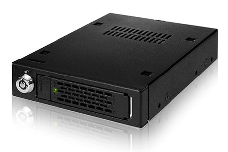 ICY DOCK 2.5 U.2 NVMe SSD PCIe 3.0/4.0 Mobile Rack for External 3.5 Drive Bay(147mm Depth) | ToughArmor MB601VK-B 1 Bay