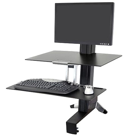 Workfit-S Sit-Stand Workstation for Mid-Size Monitor, Hd, With Worksurface and L