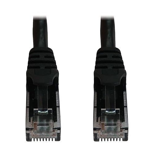Tripp Lite Cat6a 10G Ethernet Cable, Snagless Molded UTP Network Patch Cable (RJ45 M/M), Black, 6 inches / 15.2 Centimeters, Manufacturer's Warranty (N261-06N-BK)