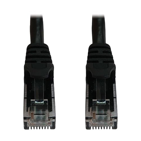 Tripp Lite Cat6a 10G Ethernet Cable, Snagless Molded UTP Network Patch Cable (RJ45 M/M), Black, 6 inches / 15.2 Centimeters, Manufacturer's Warranty (N261-06N-BK)