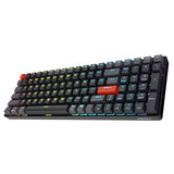 Adesso EasyTouch 1200 Wired/Wireless/Bluetooth Mechanical Keyboard, RGB Illuminated, Multi-OS, QMK/VIA Customizable, Hot Swappable, Red Switch, Copilot AI Hotkey, USB-C, 4000mAh Battery