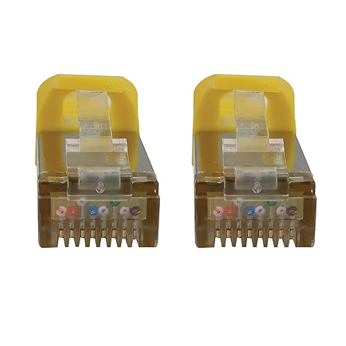 Tripp Lite Cat6a 10G Ethernet Cable, Snagless Molded Slim STP Network Patch Cable (RJ45 M/M), Yellow, 5 Feet / 1.5 Meters, Manufacturer's Warranty (N262-S05-YW)