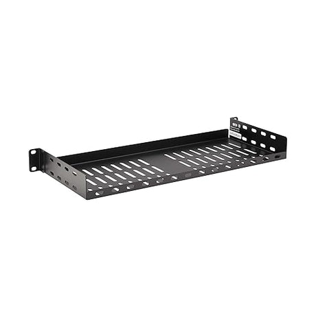 Tripp Lite 1U Fixed Server Rack Enclosure Shelf, Cantilever Extension, Steel, Airflow Vented Design, Mount Hardware Included, 7 inches Depth, 40lb / 18 kgs Capacity, 5-Year Warranty (SRSHELF2P1USHRT)