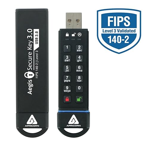 Apricorn 480GB Aegis Secure Key USB 3.1 Gen 1 Flash Drive