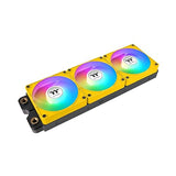 Thermaltake CT120 EX Reverse ARGB Sync PC Cooling Fan 3 Pack, 500~2000 RPM, 5V Mobo Sync, 16.8 Million Colors 9 LEDs, MagForce 2.0 Connectors, Hydraulic Bearing, Bumblebee, CL-F223-PL12BB-A