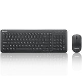 Lenovo 300 Wireless Combo Keyboard and Mouse, 2.4 GHz Nano USB-A Receiver, Batteries Included Keyboard & Mouse Combo