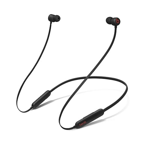 Beats Flex Wireless Earbuds - Apple W1 Headphone Chip, Magnetic Earphones, Class 1 Bluetooth, 12 Hours of Listening Time, Built-in Microphone - Black Black Flex