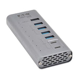 Tripp Lite Series 7-Port USB-C Hub - USB 3.2 Gen 1 and USB 3.2 Gen 2, 5 USB-A and 2 USB-C Ports, Gray (U360-007-5A2C)