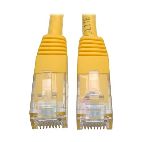 Tripp Lite Cat6 Cat5e Molded Patch Cable Yellow 1ft