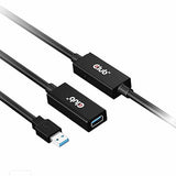 Club3D USB-A 3.2 Gen1 Active Repeater Cable 15m/49.2ft M/F 28AWG Black