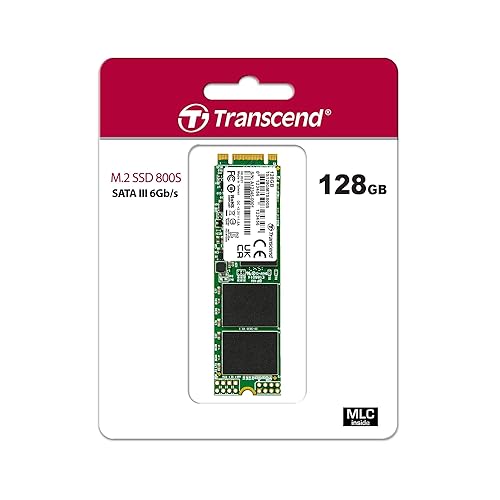 TRANSCEND TS128GMTS800S 128GB SATA III 6Gb/s MTS800 80 mm M.2 Solid State Drive 128 GB MTS800S