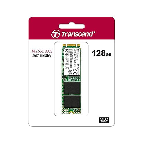 TRANSCEND TS128GMTS800S 128GB SATA III 6Gb/s MTS800 80 mm M.2 Solid State Drive 128 GB MTS800S
