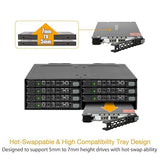 ICY DOCK Rugged 8 x 2.5 SAS/SATA HDD/SSD Moblie Rack Enclosure for 5.25 Bay | ToughArmor MB998SP-B 8 Bay