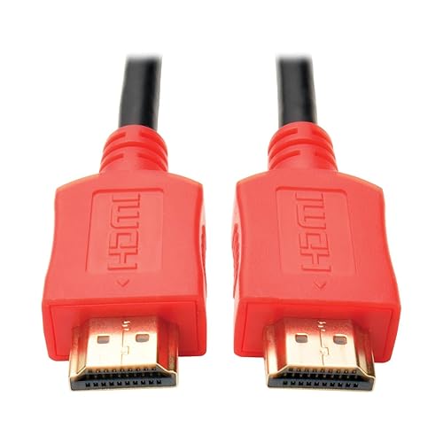 Tripp Lite High-Speed HDMI Cable with Digital Video and Audio, Ultra HD 4K x 2K, Red, 10' Red 10 ft.