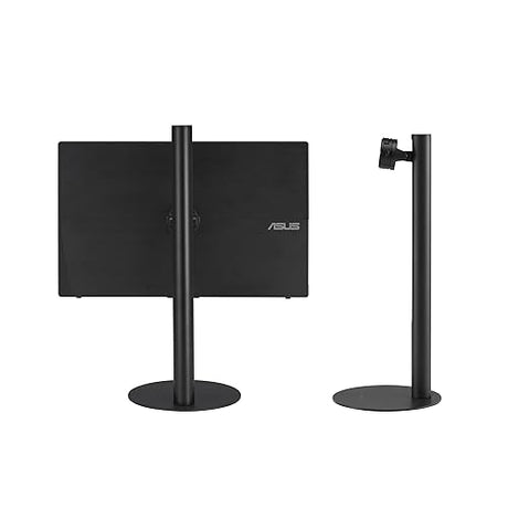 ASUS ZenScreen Stand MTS02D - Ergonomic Stand for Portable Monitors, Tilt, Pivot, Height adjustments, 1/4” Tripod Socket Compatible, Work from Home Setup, Home Office