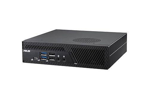 ASUS PB63 Full System Mini PC with Intel Core i7-14700 Desktop Processor, 16GB DDR5-4800 MHz RAM, 512GB PCIe G4x4 NVME SSD, Wi-Fi 6E & Bluetooth 5.3, USB-C, VESA Mount, Keyboard and Mouse Included