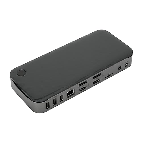 Targus USB C Hybrid/Universal Quad 4K Docking Station with Single 8K/Quad 4K UHD Display, USB C Laptop Docking Station, Fingerprint ID, Alt Mode Host, 100W Power Delivery (DOCK720USZ)