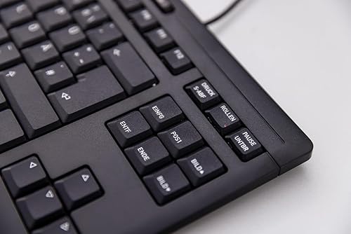 CHERRY Stream Keyboard TKL Wired USB TenKeyLess Compact Version without Number Pad. Silent Keystroke. Ideal for Office and Industrial Use. Compact Black
