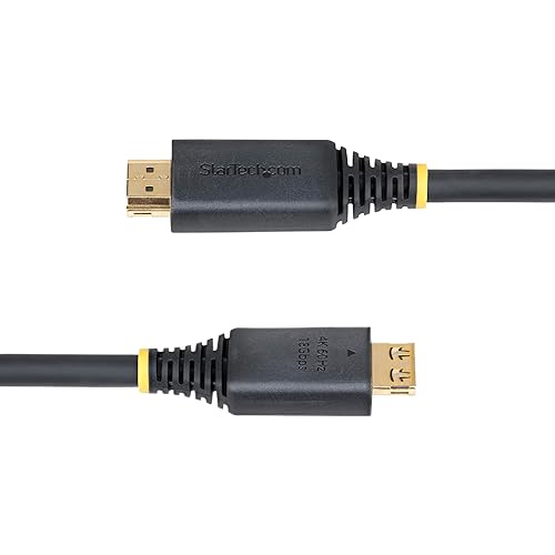 StarTech.com 15ft (4.5m) High Speed HDMI Cable with Gripping Connectors, 4K 60Hz/1440p 144Hz, 18Gbps, UHD HDMI 2.0 Cord, TPE Jacket