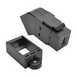 Tripp Lite Mini DisplayPort to DisplayPort Keystone/Panel Mount Angled Adapter (F/F), All-in-One, MDP to DP, Black (P169-000-KPA-BK) Angled Keystone/Panel Mount