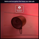 Philips Hue Secure Wired Smart Home Security Camera, Black - 1 Pack - 1080P HD Video - Night Vision - Motion Detection - Two-Way Talk - Indoor/Outdoor - Weatherproof - Works with Hue App