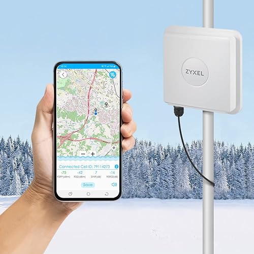 Zyxel 4G LTE-A Cat.6 Router with PoE | Nebula Cloud Management | LTE7461N |Outdoor Design for Reliable Connection | Heavy Duty IP68 Enclsoure | 300Mbps | Remote Management | Easy Installation