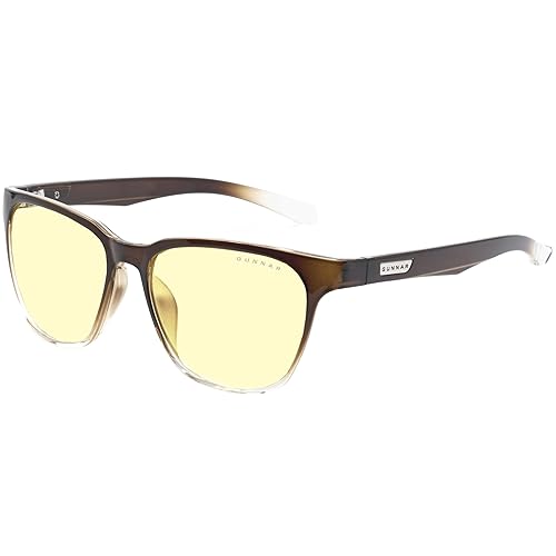 Gunnar Optiks Blue Light Blocking Glasses for Gaming & Computer Latte Fade Frame Amber Lens