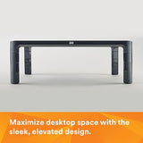 3M Adjustable Monitor Stand Riser, Holds Up to 20lbs, 13.6 Between Legs, Adjust Height from 1.7 to 5.5 MS85B